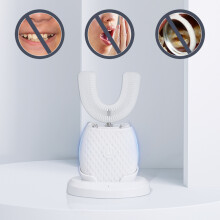 Ultrasonic U-Shaped Electric Toothbrush Waterproof 30'' Timer, 4 Modes