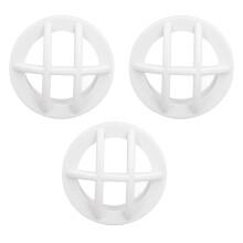 Round Drain Grate Set 3PCS G1‑1/2 Male Thread Wall Mount for Pool & Spa
