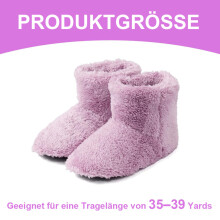 Elektrische Fußwärmer für kaltes Wetter, wiederaufladbare, USB-aufladbare Winter-Heizschuhe mit Kohlefaser-Heizelement, weiche Plüsch-Fußwärmer