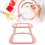 ABS Embroidery Frame Hoop Stand Adjustable for Needlework Watermelon Red Finish 1