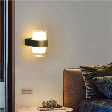 5X Led Wall Lamp 10W Wall Light for Indoor Outdoor Porch Bedroom Sofa Background AC110V-240V Round Warm Light 3000K