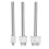 Durable Leather Perforated Tool Kit 3Pcs Silver 4mm Quick DIY Setup 5
