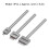 Durable Leather Perforated Tool Kit 3Pcs Silver 4mm Quick DIY Setup 7