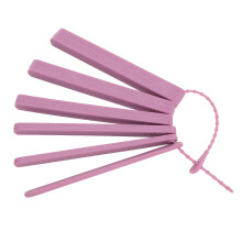 6Pcs Soft Purple Silicone Teether Sticks for Low Bite Force Jaw Training