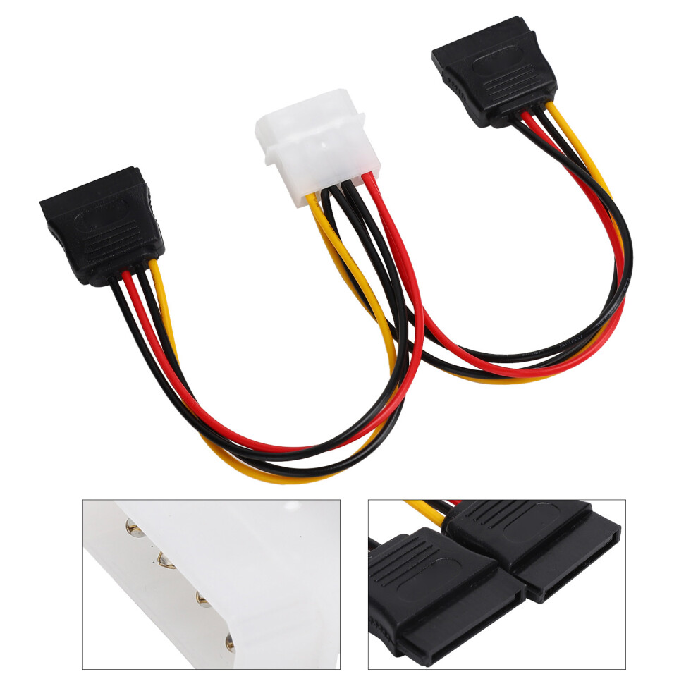 Power Cable 1ÂInâ2ÂOut 4ÂPin Extension 20Cm For Hard Drive 8481391020815