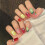 (442) Fruit Decor Fake Nails - Natural & Durable 5