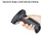 Handheld Wireless Barcode Scanner U2-W 1.6W 2000mAh, Dustproof Waterproof Black/Orange 7
