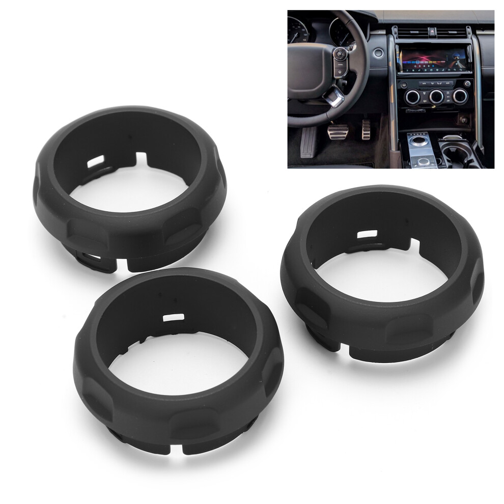3Pcs Air Conditioning Switch Knob Cover Rings For Land Rover Discovery 4/Sport 7901391021991
