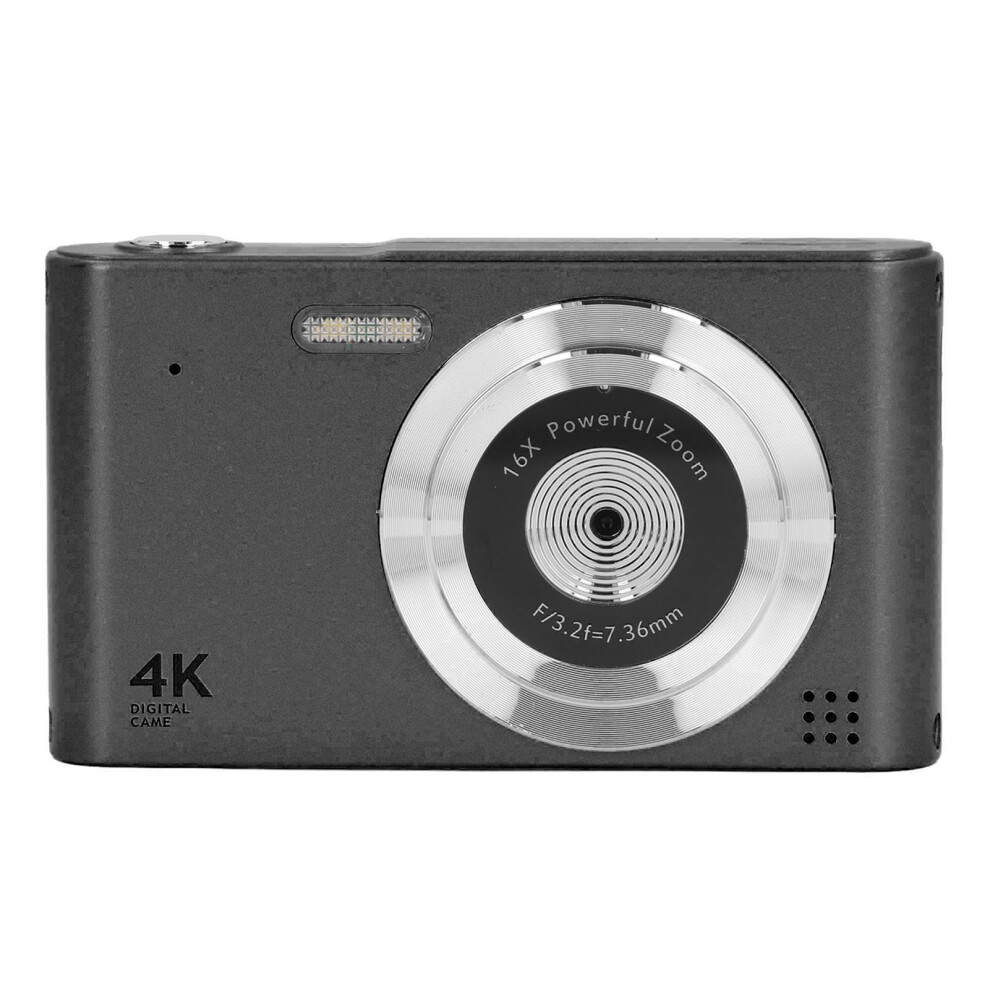 48Mp 2.5K Dual Camera Vlogging Camera With 16X Zoom, 2.4" Screen, Black 4081391021863