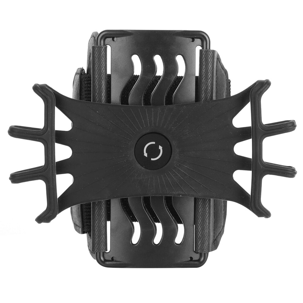 180 Rotatable Phone Armband Holder For Hiking Cycling - 69G Black 9331391565368