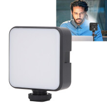 LED Video Light 2500-9000K, Portable 6W with 1200mAh Battery
