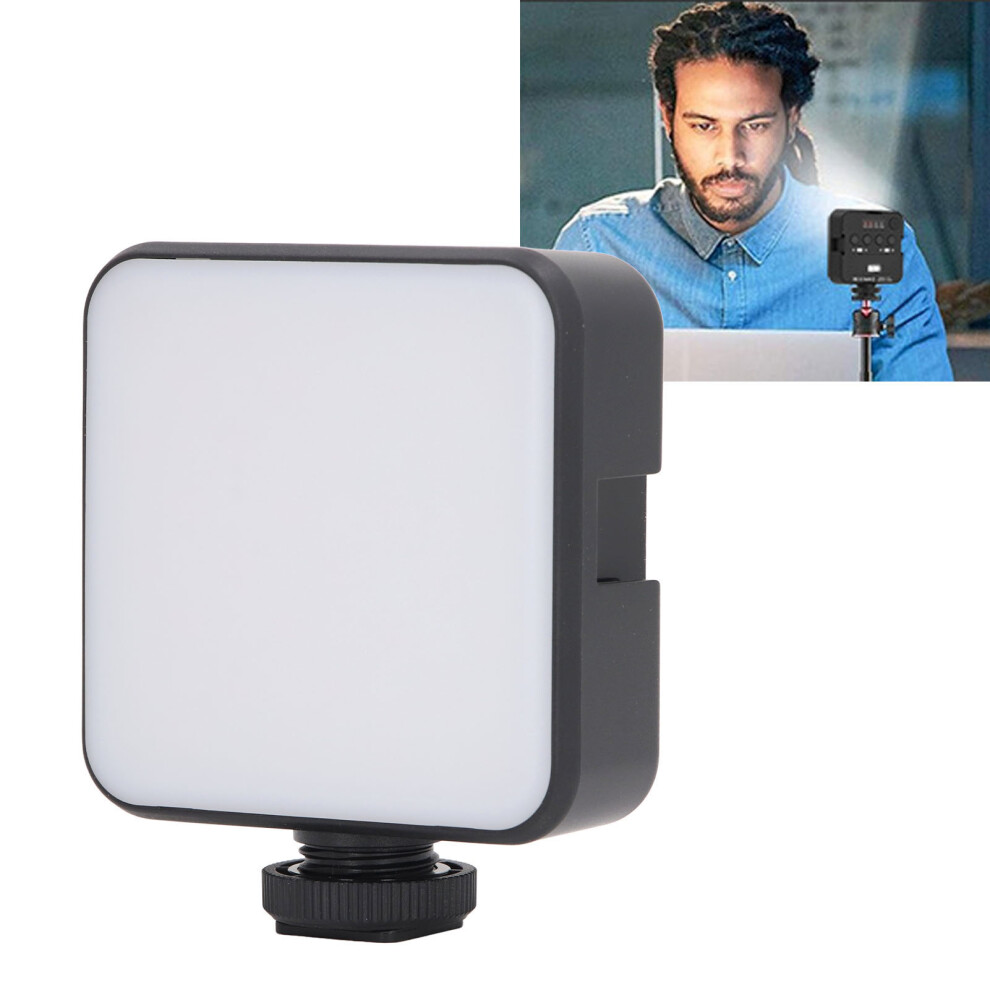 Portable Led Video 2500-9000K, 6W, 1200Mah, 3 Cold Shoe Mounts Light 4371391022497