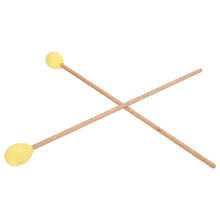 Mittelweiche Marimba-Schlägel mit Ahorngriff – Gelb