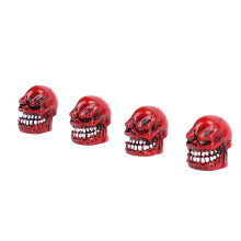 4PCS Leakproof Skull Tire Valve Caps – Universal Fit for Cars, Bikes & Trucks