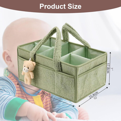 Baby Basket with Compartments  Handles,  Gift Basket, Durable and Versatile 1