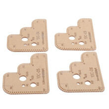 4 Stück Acryl Runde Linealvorlagen DIY Schablonen Schneidewerkzeuge 3-4 mm