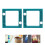 Adjustable 2pcs ABS Tassel Maker Square Tool for Handmade Crafts 1