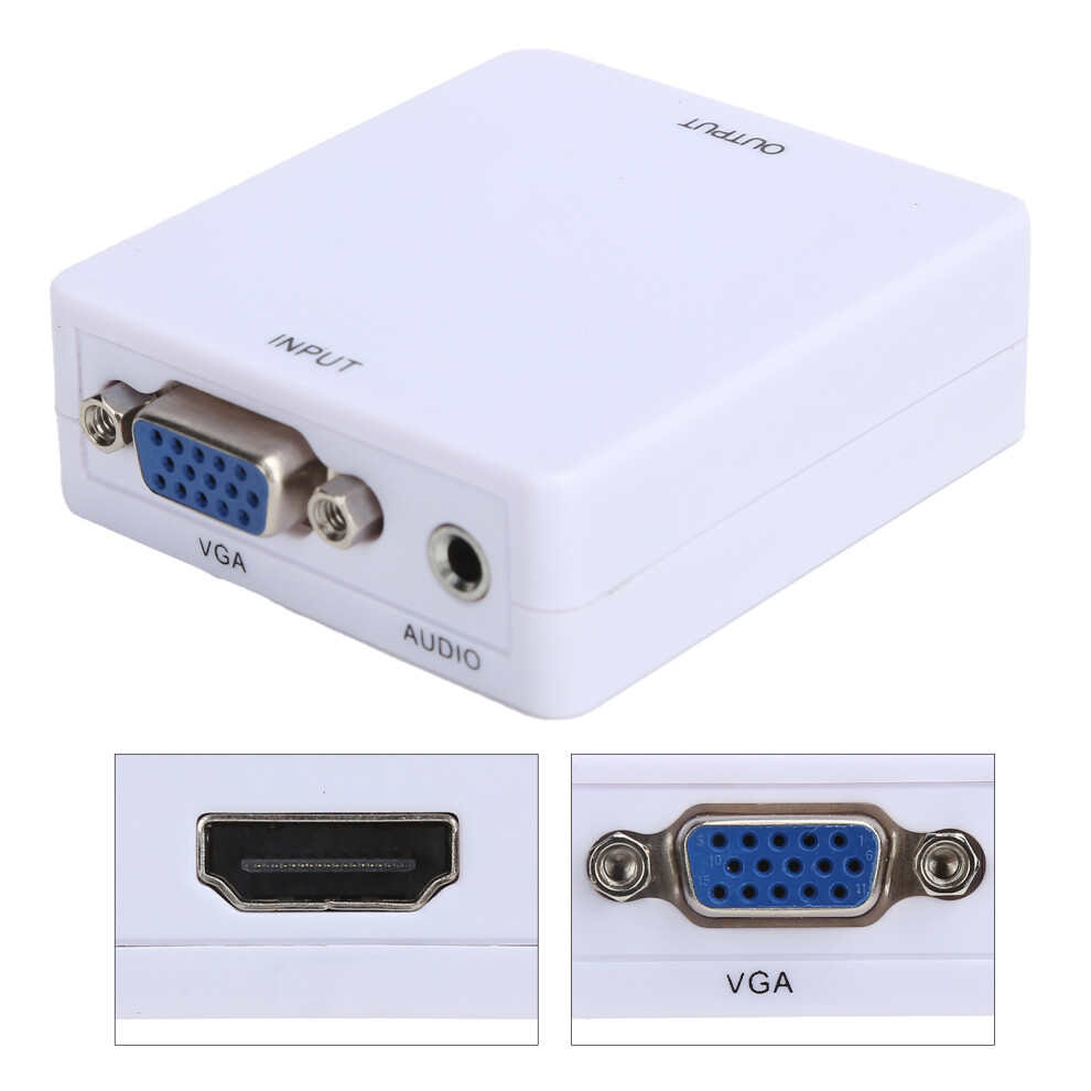 Vga To Hdmi Converter Mini Box 1080P 60Hz Black 9451391028271