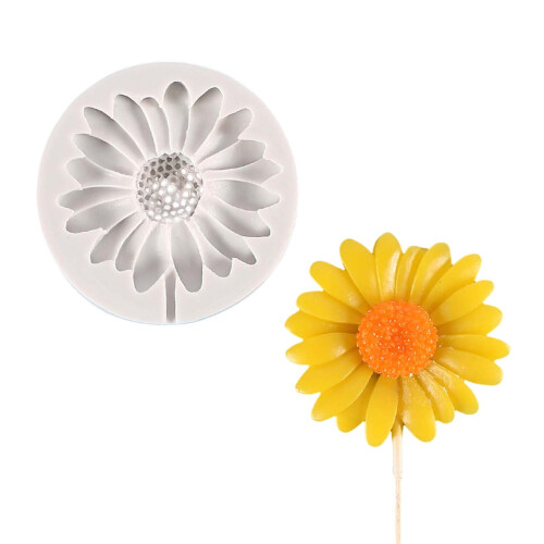 (L) Silicone Chrysanthemum Mold for Candle Making 2
