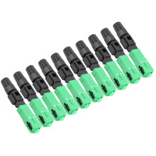 50 Stück grüne SC/APC Faseroptik Schnellverbinder-Adapter für optische Kommunikation