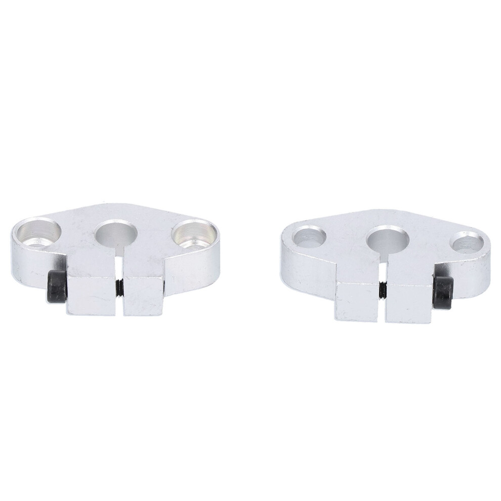 Chrome Plated 2Pcs Cnc Shf8 Linear Rail Shaft Flange Supports Horizontal Mount 8471391566918