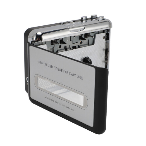USB Cassette to MP3 Converter Recorder, Portable, Wave/MP3, ABS