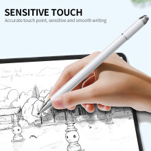 Universal Capacitive Stylus Pen for Android/iOS – Black, 15.7cm, Metal