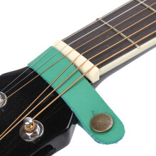 Mikrofaserleder Gitarrengurtknopf für E-Bass Grün