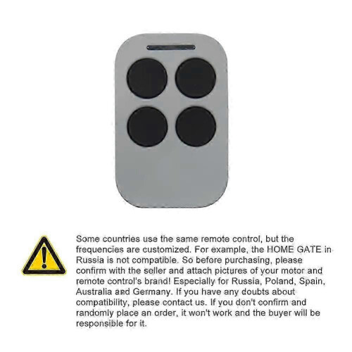 433.92MHz Rolling Code Remote Control for Automatic Swing Sliding Gate Opener, Wireless Long Distance Reception 2