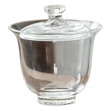 80 Ml Transparente Teeschale Aus Borosilikatglas mit Deckel, Kleine Teetasse, Teeservice-Zubehör