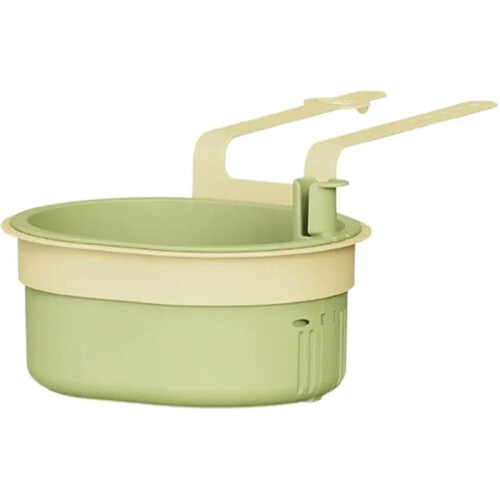Sink Hanging Strainer Basket Openable Bottom Cover Detachable, Multifunctional Drain Garbage Filter Kitchen Bas Green 1