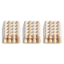 50-Pack of 15-Count Plastic Egg Cartons -Egg Containers Holds Chicken Eggs, Suitable for Farms, Markets and Families.