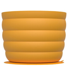 Pet Slow Licking Bowl Silicone Anti Choking Dog Slow Eating Bowl with Suction Cup Easy to Clean Yellow