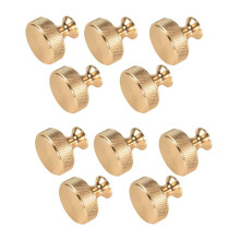 40 Pack 1.2 Inch Brushed Gold Cabinet Knobs Knurled Kitchen Cabinet Knobs Gold Drawer Knobs Round Dresser Knobs