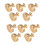 40 Pack 1.2 Inch Brushed Gold Cabinet Knobs Knurled Kitchen Cabinet Knobs Gold Drawer Knobs Round Dresser Knobs 1