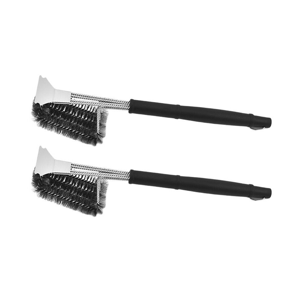 Safe Grill Brush - Bristle Free Bbq Grill Brush - Rust Stainless Steel Barbecue Cleaner - Great Grilling Accessories 4713398712283