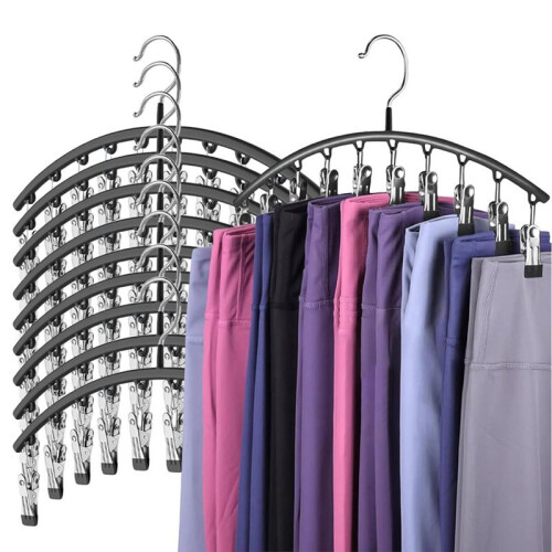Stainless Steel Drying Socks Clothes Rack Multi-Clip Balcony Windproof Multi-Function Drying Pantyhose Hanging Clothes