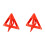 2X Portable Car Auto Reflective Traffic Warning Sign Triangle Foldable Solid Standing Tripod Road Emergency Standby 1