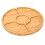 1pc Nut Platter Candy Snacks Server Dish Divided Dried Fruit Snack Plate Appetizer Serving Platter for Restaurant 1
