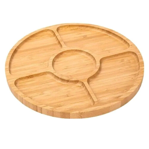 1pc Nut Platter Candy Snacks Server Dish Divided Dried Fruit Snack Plate Appetizer Serving Platter for Restaurant
