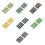 7PCS 5mm Artificial Grass Tufts Miniature Grass Bushes Plant Cluster Multi-Terrain Simulation Model Sand Table Scene 1