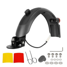 Ulip Set Parafango Posteriore con Luci Posteriori per Monopattino Elettrico per M365 Pro Pro2 per Xiaomi3 Swagger 5 Scooter Nero