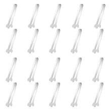 20pcs Serving Tongs, Stainless Steel Sugar Appetizers Tongs Metal Kitchen Tongs for Serving Food