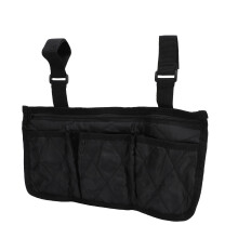 Waterproof Wheelchair Side Bag 32x16.5cm Pouch with Polyester Storage