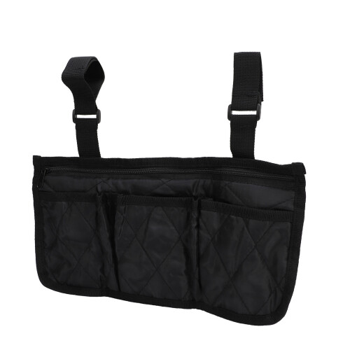 Waterproof Wheelchair Side Bag 32x16.5cm Pouch with Polyester Storage