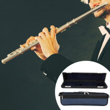 16-Hole Flute Case Bag Oxford Leather Cover, Protect & Carry