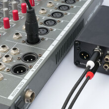 High-Quality 6.35mm TS to XLR 3 Pin Male Audio Mixer Cable Dual Mono 1.5m