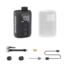 CYCLAMI Portable Pocket Bike Electric Air Pump Road MTB Fast Rechargeable Compressor Tire Inflator 100 PSI with Screen A5S