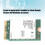 2.4/5G M.2 NGFF WiFi Card 433 Mbps Dual Band for Windows/Linux 5