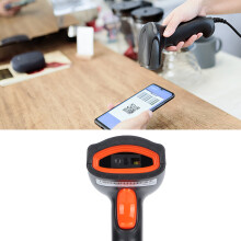 Handscanner 360 Barcode IP54 Wasserdicht Staubdicht Modell U2 Orange
